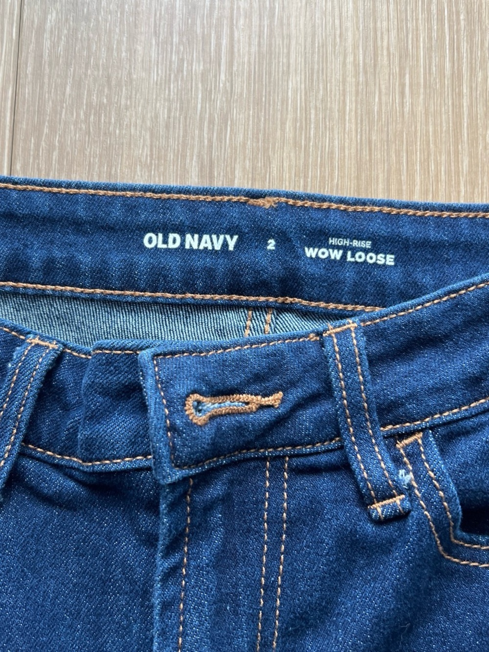Old Navy High Rise Wow Loose Dark wash wide leg jeans #denim #wideleg - Picture 2 of 3